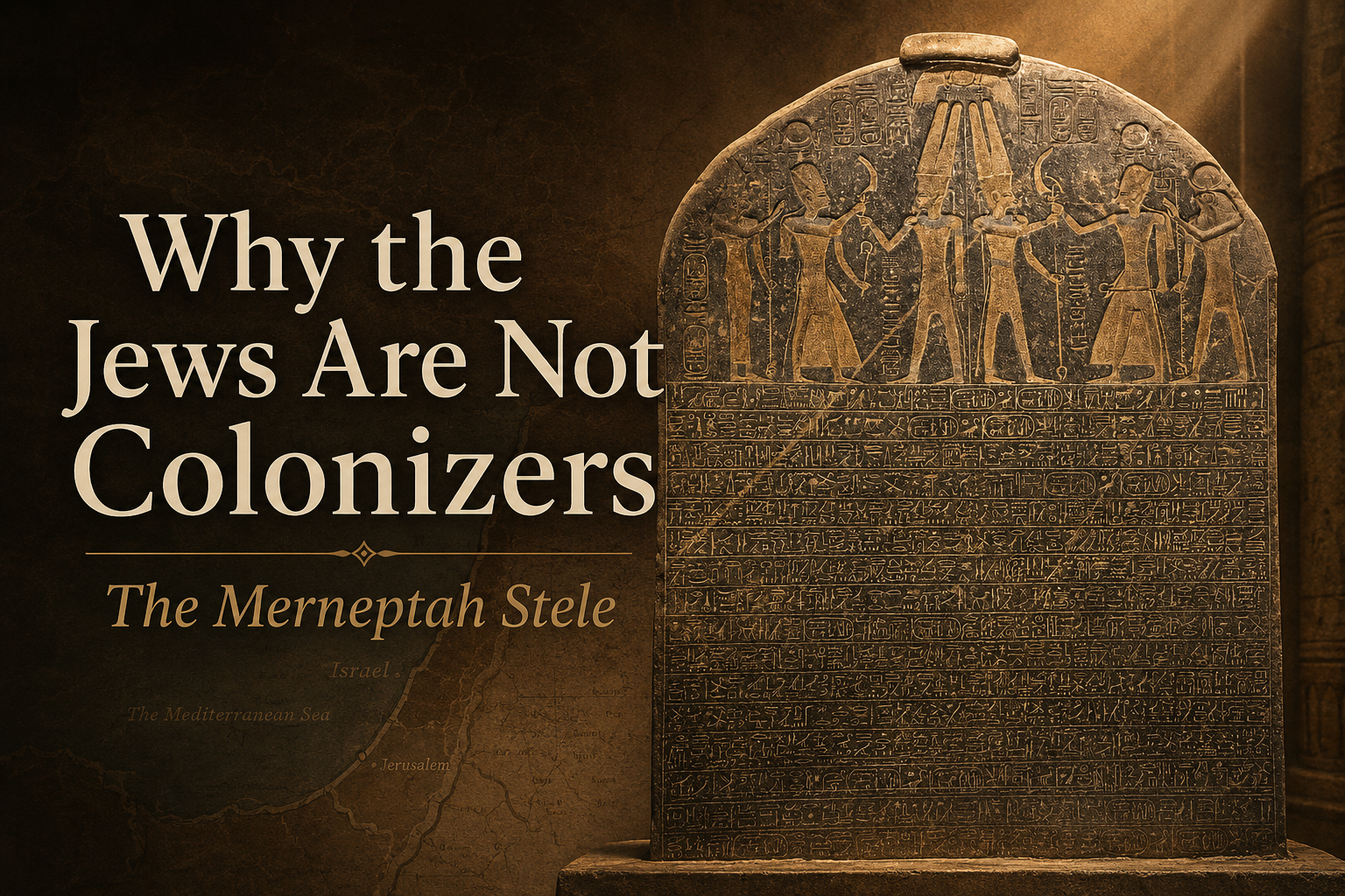Why the Jews Are Not Colonizers: The Merneptah Stele