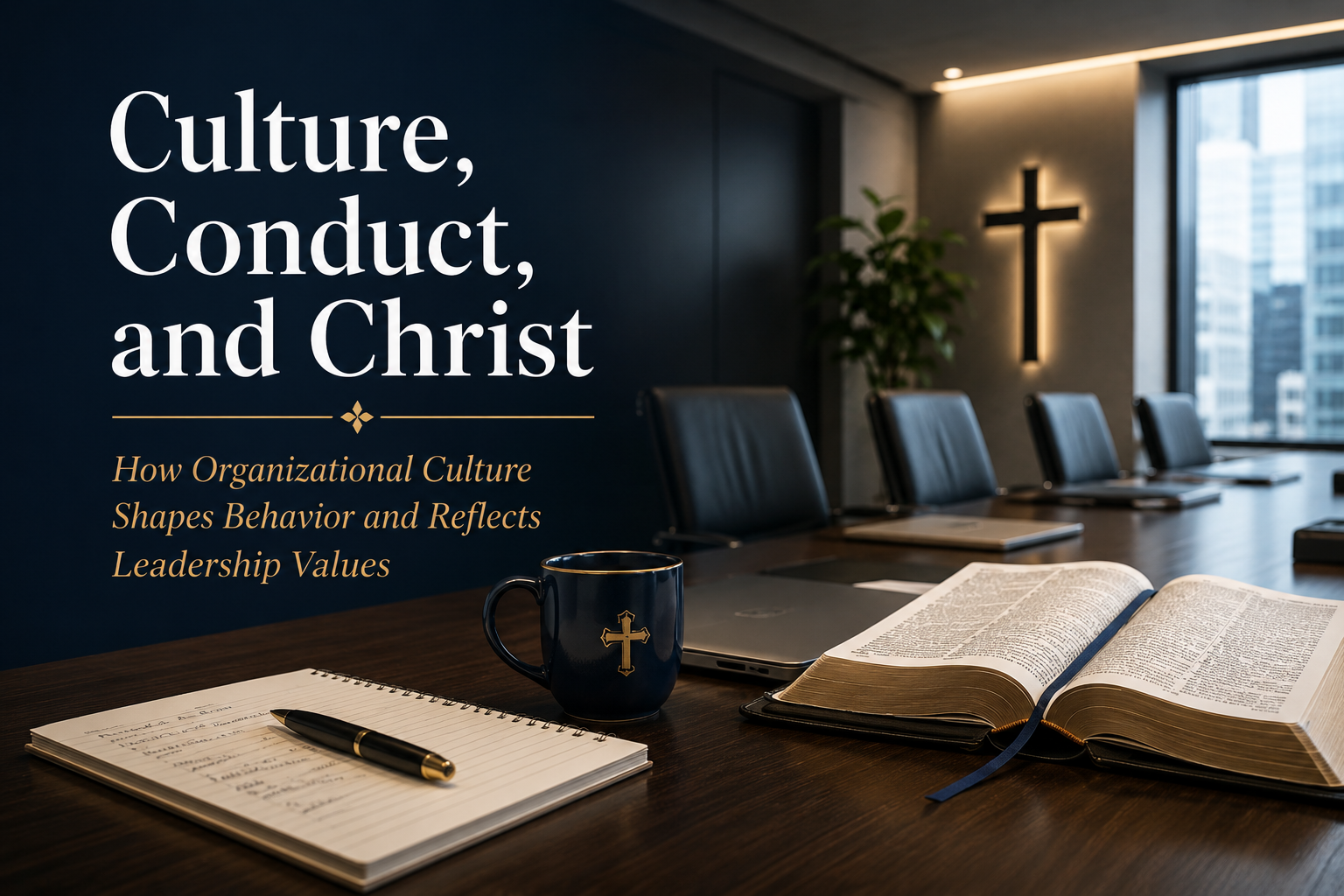 Culture, Conduct, and Christ: How Organizational Culture Shapes Behavior and Reflects Leadership Values