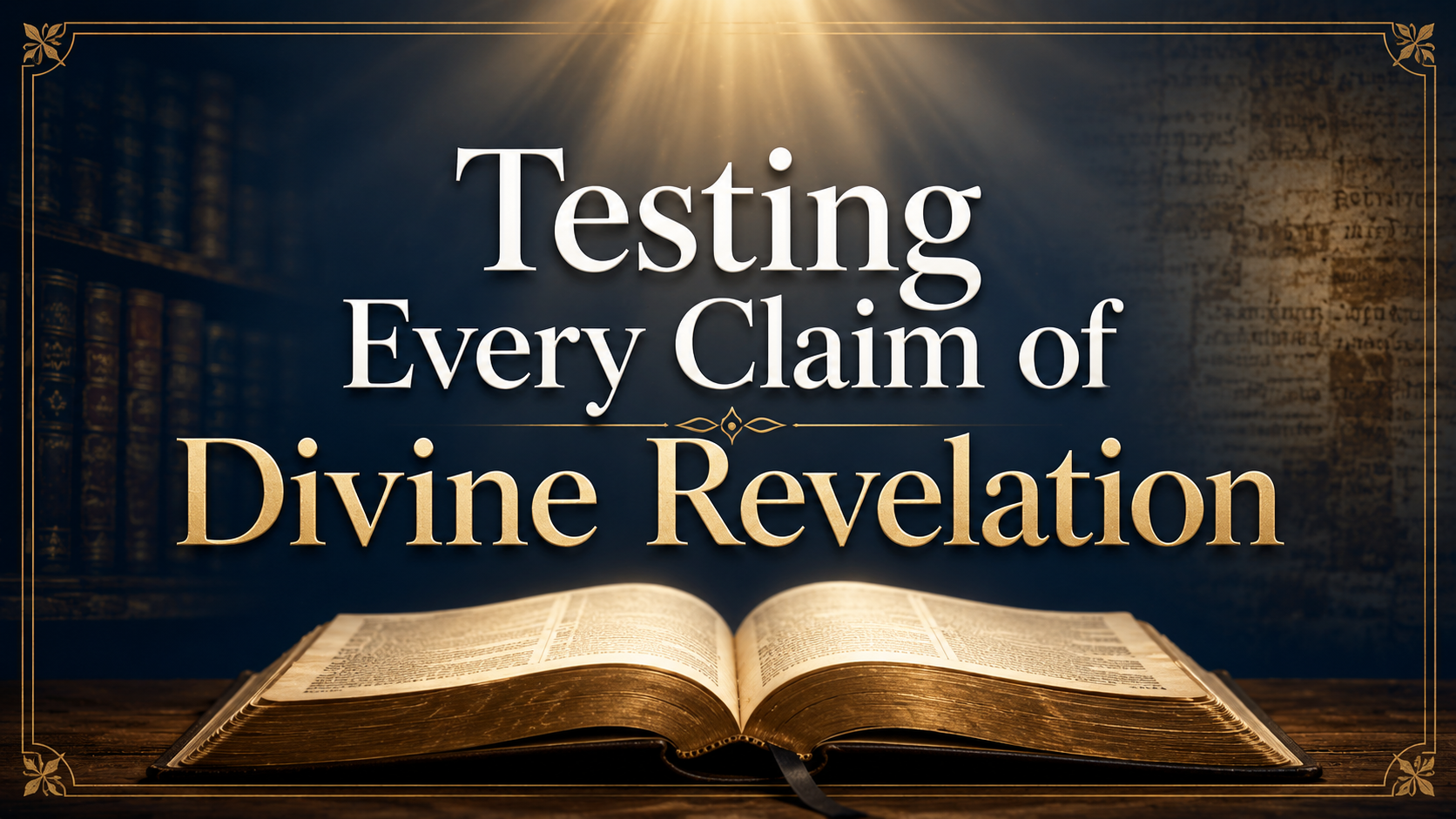 Testing Every Claim of Divine Revelation